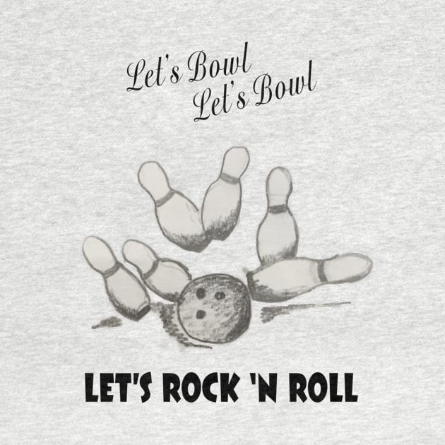 "Let's Bowl" Bowling T-Shirt by moothemonkey